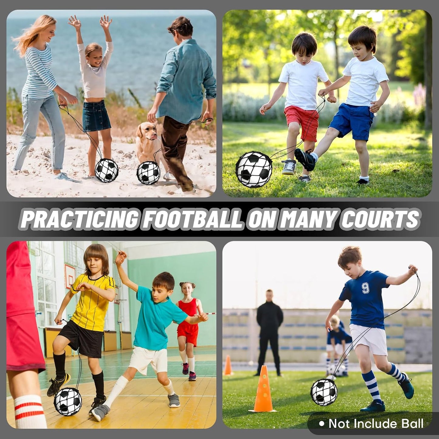 Soccer Kick Trainer 2 Psc with Return Net
