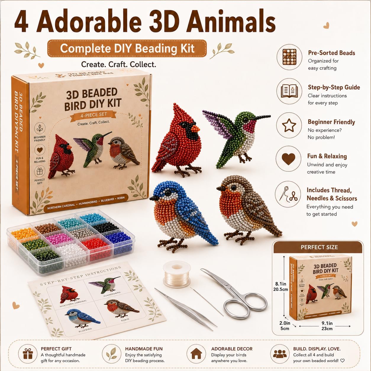 3D Beaded Animal Kit