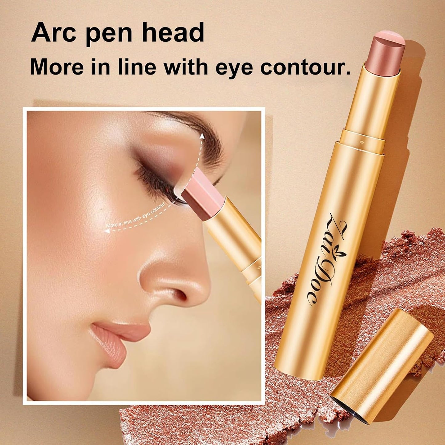 3 Color Eyeshadow Stick in Set of 6