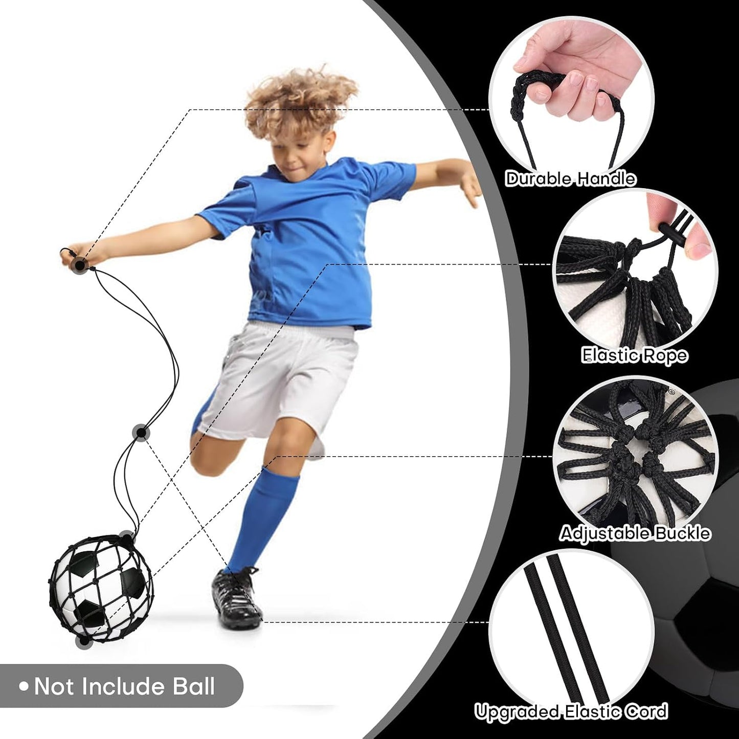 Soccer Kick Trainer 2 Psc with Return Net