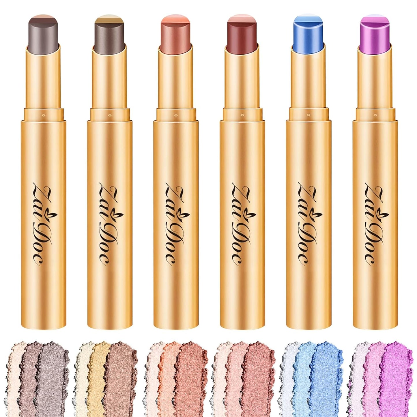 3 Color Eyeshadow Stick in Set of 6