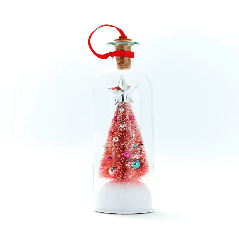 8" Recordable Christmas Tree Message In A Bottle