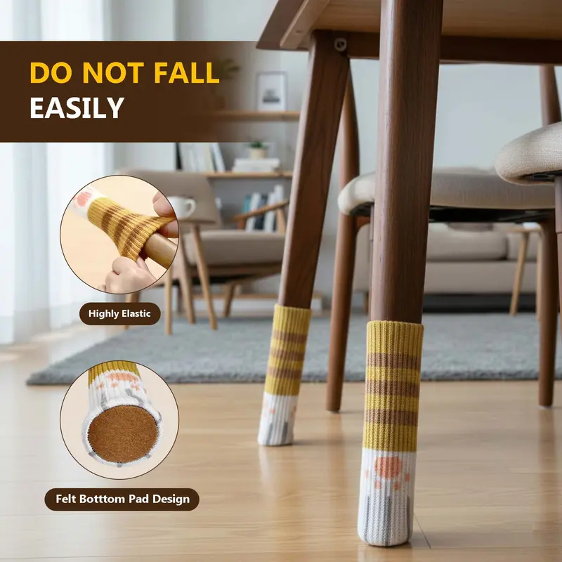 Knit Chair Leg Floor Protectors